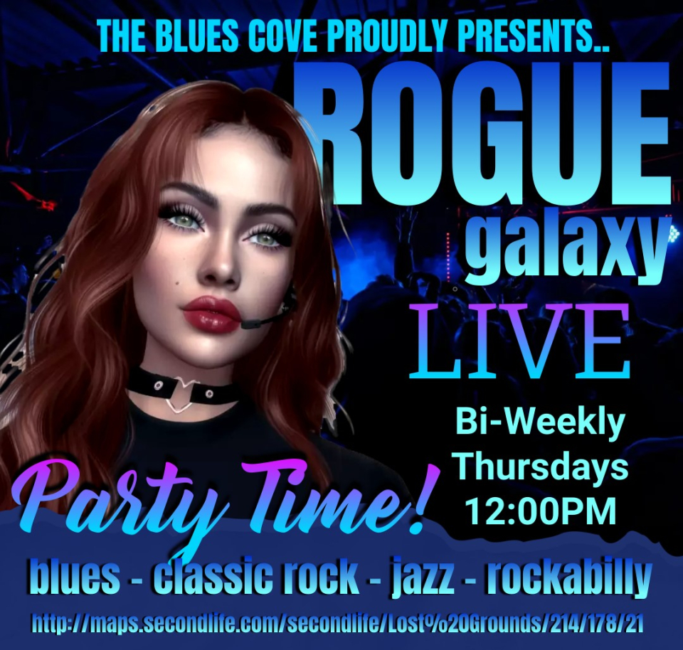 Hey Everyone! Come join me 12pm today! I will be LIVE at the Blues Cove! 🙂 Eve Willowind» Шhen: ❈ ∵∴12:00pm slt (3:00pm EST) ∵∴ ❈» Шhere: ✫BLUES COVE✫» Dress: ❈ ∵∴ CASUAL∵∴ ❈ » Ride: http://maps.secondlife.com/seco.../Lost%20Grounds/214/178/21NOT IN SECONDLIFE TO ATTEND? NP! YOU CAN LISTEN IN HERE:http://rogue.vside-radio.com:8024